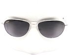 New Maui Jim BABY BEACH Gray Polarized Silver Aviator Sunglasses GS245-17 $319