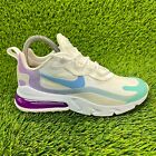 Nike Air Max 270 React Womens Size 6 White Athletic Shoes Sneakers AT6174-102