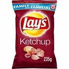 2 Bags Lays Ketchup Chips LARGE Family Size 235g From Canada FRESH & DELICIOUS!