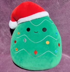 Squishmallow 12” Carol the Christmas Tree with Santa Hat Soft Plush Toy Kellytoy