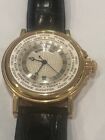 Breguet Marine World Time Hora Mundi 18K Yellow Gold Watch 3700 W/Box And Papers