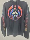 Bassnector All Color Black Hoodie Sz Small Spellout on Sleeves Graphics 2 Sides