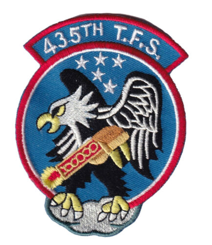 435th Tactical Fighter Squadron Patch –  With Hook and Loop, 3.5
