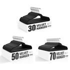 YSSOA Velvet Hangers 30/50/70 Pack Non-Slip Clothes Hangers Heavy Duty Standard