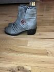 Antelope Women’s Leather Distressed Olive Leather Ankle Boots Size: 40