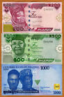 SET Nigeria, 100-500-1000 naira, 2023, P-W47-W48-W49 UNC   redesigned