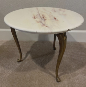 Hollywood Regency Style End Table/Plant Stand  By Marblecraft Company, 1963