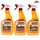 (3) Nature's Miracle Pet Urine Stain Odor Remover Destroyer Spray 24oz ~ NEW
