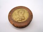 New ListingANTIQUE SNUFF BOX KING LOUIS PHILIPPE ON TOP BURLED WOOD SHELL LINED