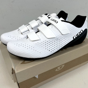 NEW! GIRO Stylus Men's Road Cycling Shoes SPD - WHITE - Size EU 42 - OPEN BOX