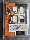 2021 Panini Chronicles Panini One Trevor Lawrence Rookie Quad Patch Auto /99