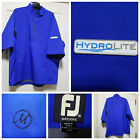 FOOTJOY Dryjoys HydroLite Jacket Mens XL Blue Golf Pullover Shirt Rain Wind EUC