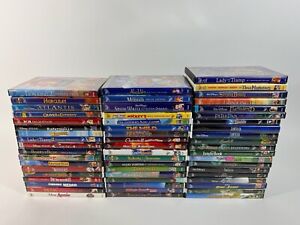 Huge Lot Of 56 Disney DVD Movies Lion King Finding Nemo Snow White Fantasia etc