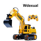 Wdexual 1/26 Remote Control Excavator Toy Engineering Digger Truck for Kids