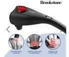 Brookstone Dual Head Percussion Massager Healthy Body Tension Back Neck Legs￼