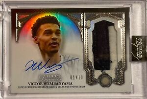 Victor Wembanyama 2023 Topps Dynasty Yankees First Pitch Patch/Auto 01/10!!