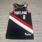 Nike Authentic NBA Portland Blazers Vaporknit ADV #0 Lillard Jersey cw3459 $200
