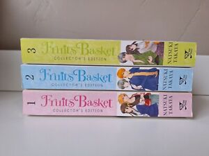 fruits basket manga collectors edition volume one, two, and three set