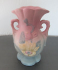 Vintage Hull Magnolia Pottery Vase w /  Sticker 5