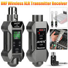 UHF Wireless Microphone System XLR Transmitter Receiver Mic Adapter Audio Mixer
