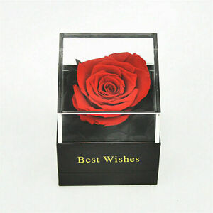 Best Wish Eternal Rose Preserved Flower with Jewelry Box Wish