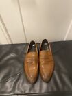 To Boot New York Adam Derrick Shoes Mens 10.5 Brown Penny Loafers Leather Italy