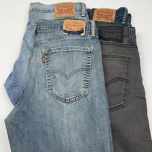 Lot of 4 Levi's 511 Skinny Fit Blue/Gray Jeans Men's Size 34x30