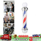 New ListingLED Stripes Sign Lamp Barber Shop Pole Rotating Light Hair Salon Red White Blue