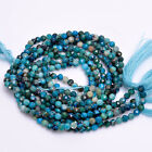 100% Natural Shattuckite Gemstone Round Faceted Beads 3X3 mm Strand 12.5