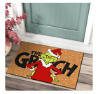 Grinch Christmas Festival Decoration Front Door Carpet Indoor Outdoor Mat a Xmas