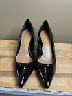 Calvin Klein Shoes Womens Size 10 NillyPumps Heel Black Faux Patent Leather High