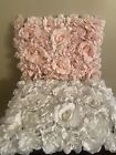 4 Pink  & White Rose Wall Panels For Backdrop, 14x18” ea, Special Events Wedding
