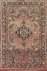 Traditional Floral Mahal Semi-Antique Rug 4'x6' Wool Hand-knotted Rug Carpet