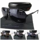 Men's Women Retro Sunglasses Unisex Square Matte Black Frame Carrera Glasses C34
