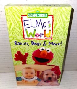 Elmos World - Babies, Dogs More (VHS, 2000) Sony Wonder RARE VINTAGE KIDS