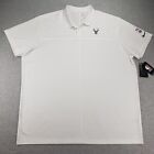 Milwaukee Bucks Shirt Mens 3XL XXXL White Polo Nike Dri Fit NBA Basketball NWT