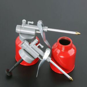 250ml Oil Can High Pressure Hand Pump Oiler Lubrication Metal Gun For Lubricants