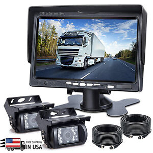7'' Backup Camera and Monitor Kit System Back Parking Night Vision For Truck RV