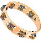 Meinl Recording-Combo Wood Tambourine Two Rows Dual Alloy Jingles Super Natural