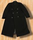 Vintage Chaps Ralph Lauren 40 Short Lambswool Black Double Breasted Overcoat