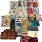 Vintage Sewing Supplies Mixed Lot Needles Snaps Zippers Hooks Eye Pins