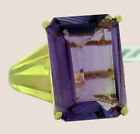 GENUINE 8.48 Cts AMETHYST RING 10k GOLD - Free Certificate Appraisal - NWT