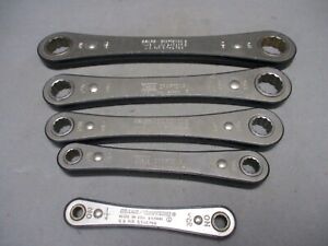 New ListingSears Craftsman Tools Standard SAE Box End Ratcheting Wrench 5pc. Set USA