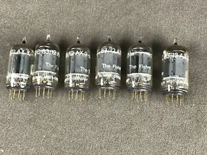 6 Telefunken for Fisher 12AX7/ECC83 Smooth Plate Tubes W. Germany TV-7D/U Tested