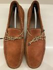 Tod's Brown Suede Bow Loafers Men’s Size 12