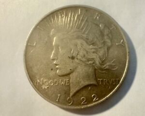 New Listing1922  Peace Silver Dollar