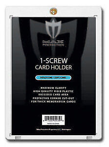 10 Max Pro 1-Screw THICK 120pt Memorabilia Jersey Trading Card Screwdowns holder