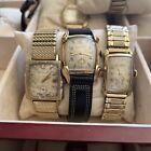 Vintage Bulova Lot Of 3 Mens Watches -all Work - See Photos
