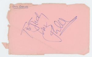 Phil Collins Genesis Autographed Signed Album Page AMCo COA 26086