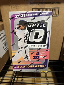 New Listing2021 Panini Donruss Optic Baseball Hobby Box 2 Autograph Cards Per Box